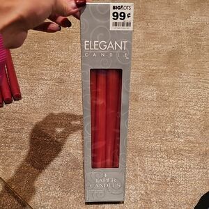 Elegant Red Taper Candles